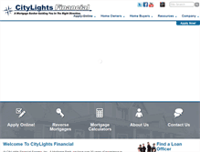 Tablet Screenshot of citylightsfinancial.com